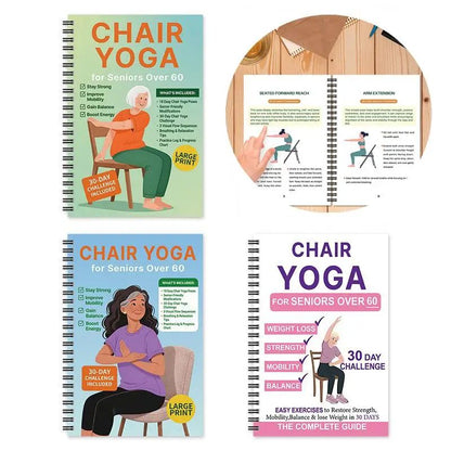 Chair Yoga Guide for Seniors, chair yoga for seniors & Seated Routines for Mobility and Weight Loss Support