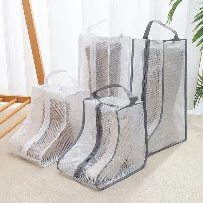 Portable Fashion Shoe Storage Bags – Dust-Proof Travel Organizer for High Heels & Riding Boots