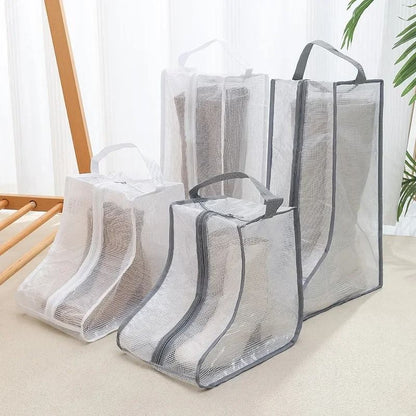 Portable Fashion Shoe Storage Bags – Dust-Proof Travel Organizer for High Heels & Riding Boots