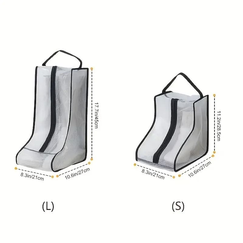 Portable Fashion Shoe Storage Bags – Dust-Proof Travel Organizer for High Heels & Riding Boots