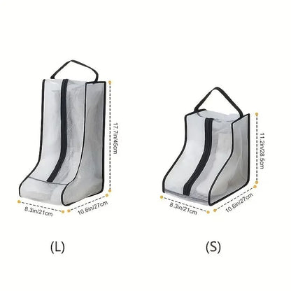 Portable Fashion Shoe Storage Bags – Dust-Proof Travel Organizer for High Heels & Riding Boots