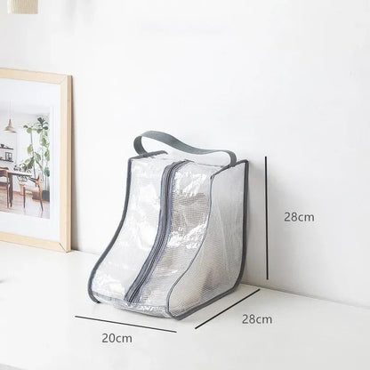Portable Fashion Shoe Storage Bags – Dust-Proof Travel Organizer for High Heels & Riding Boots