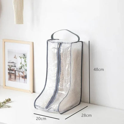 Portable Fashion Shoe Storage Bags – Dust-Proof Travel Organizer for High Heels & Riding Boots