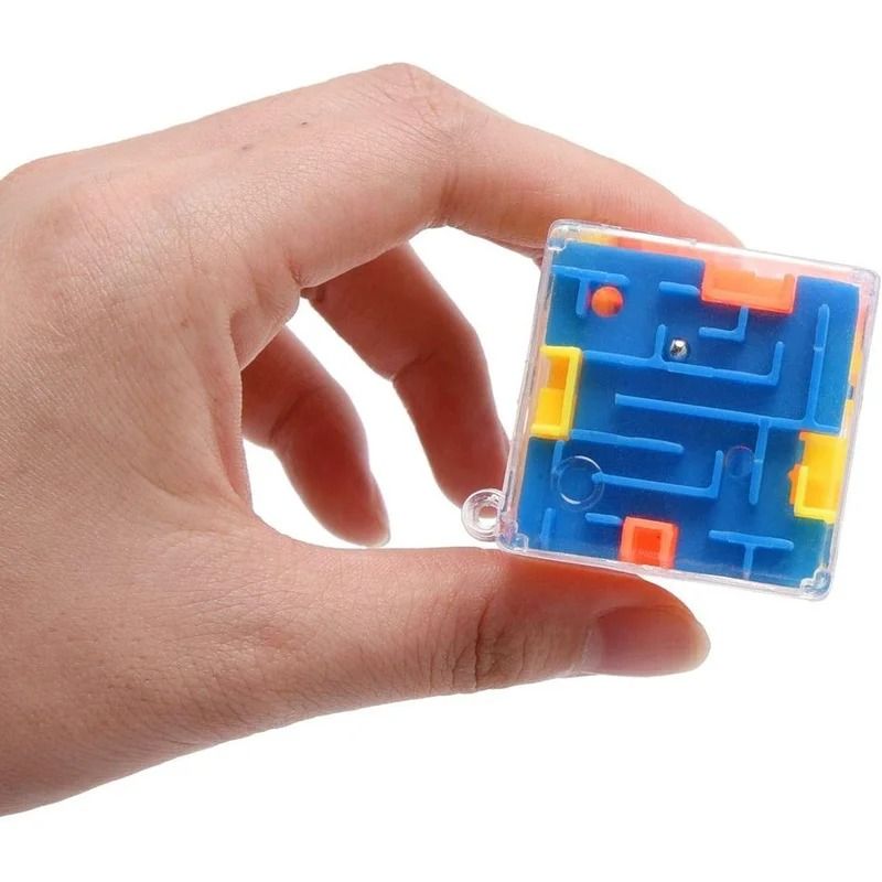 Mini 3D Maze Magic Cube – 6-Sided Transparent Speed Puzzle