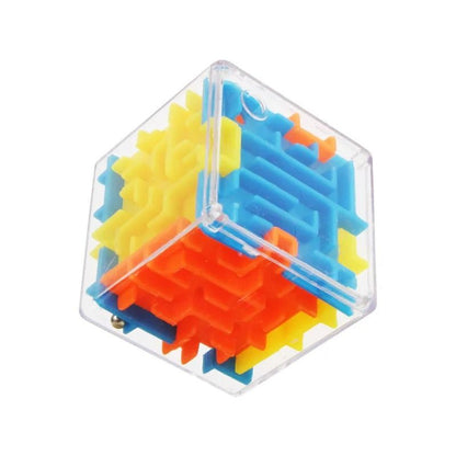 Mini 3D Maze Magic Cube – 6-Sided Transparent Speed Puzzle