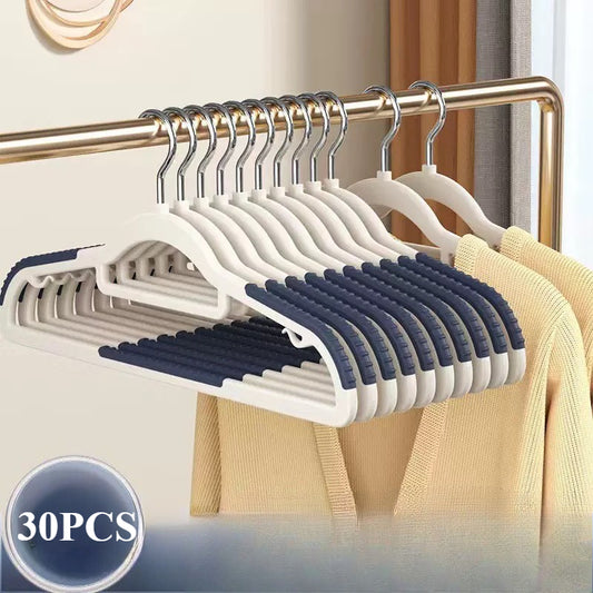 Sturdy and Durable Set of Non-slip Clothes Hangers with Rotating Hook for Home Organization
