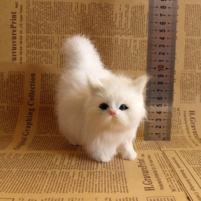 Cute Realistic Simulation Cat Plush Toy