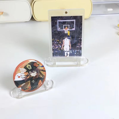 Acrylic Photo Display Stand Transparent Desk Frame for Photos & Cards