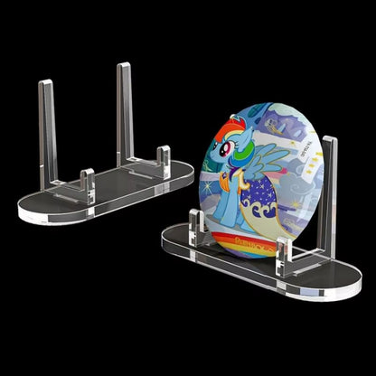 Acrylic Photo Display Stand Transparent Desk Frame for Photos & Cards