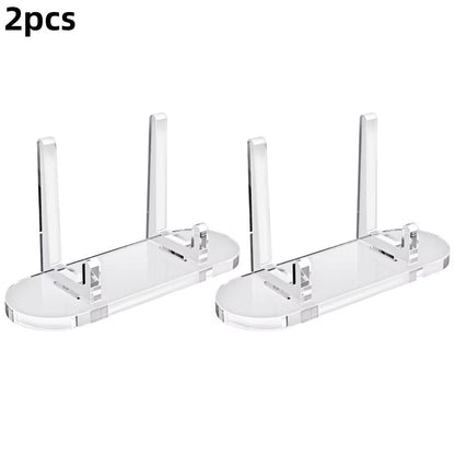 Acrylic Photo Display Stand Transparent Desk Frame for Photos & Cards