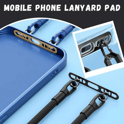 Ultra Thin Metal Phone Lanyard Patch Stainless Steel Anti Loss Hanging Tab