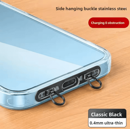 Ultra Thin Metal Phone Lanyard Patch Stainless Steel Anti Loss Hanging Tab