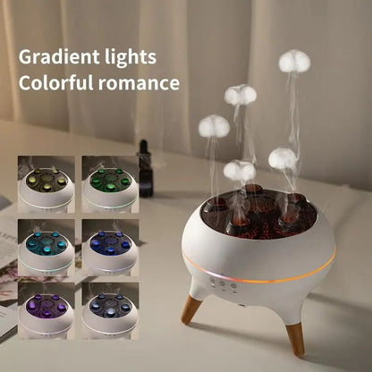 Dynamic Jellyfish Humidifier with Essential Oil Diffuser & 7 Color LED Night Light