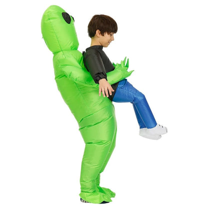 Inflatable Alien Abduction Costume Funny Halloween Cosplay Outfit