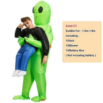 Inflatable Alien Abduction Costume Funny Halloween Cosplay Outfit