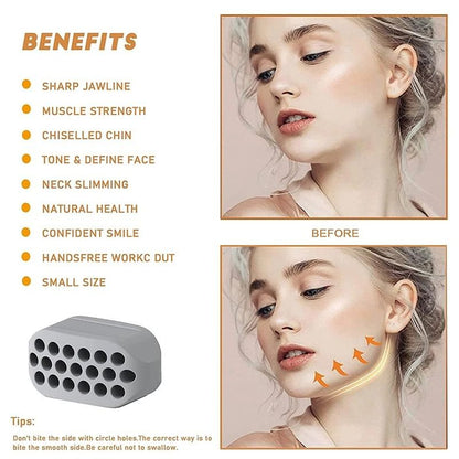 Silicone Jawline Trainer & Facial Beauty Fitness Tool