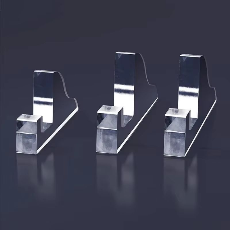 Transparent Acrylic Photo Frame Stand Set of 2 for Desktop and Display