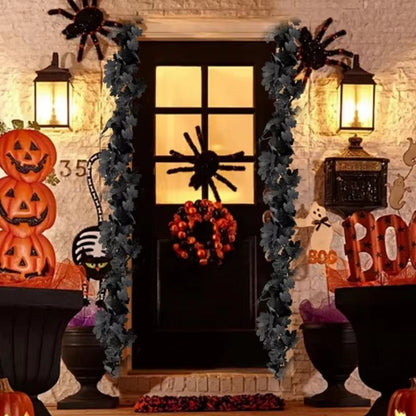 Autumn Maple Leaf Vine Garland for Halloween and Thanksgiving Decor