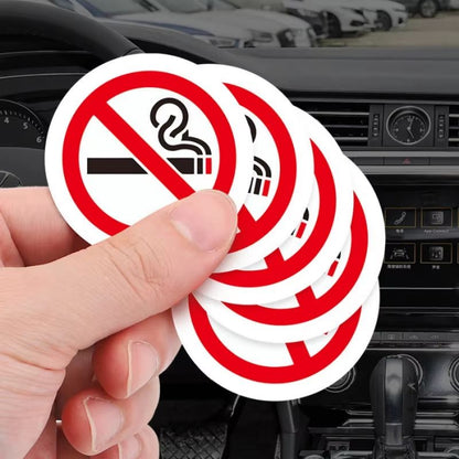 No Smoking Sign Sticker Set for Indoor and Outdoor Use