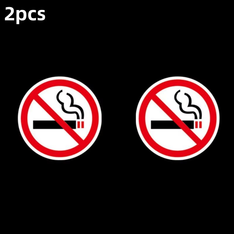 No Smoking Sign Sticker Set for Indoor and Outdoor Use