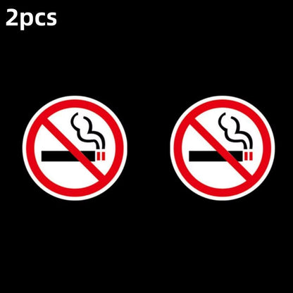 No Smoking Sign Sticker Set for Indoor and Outdoor Use