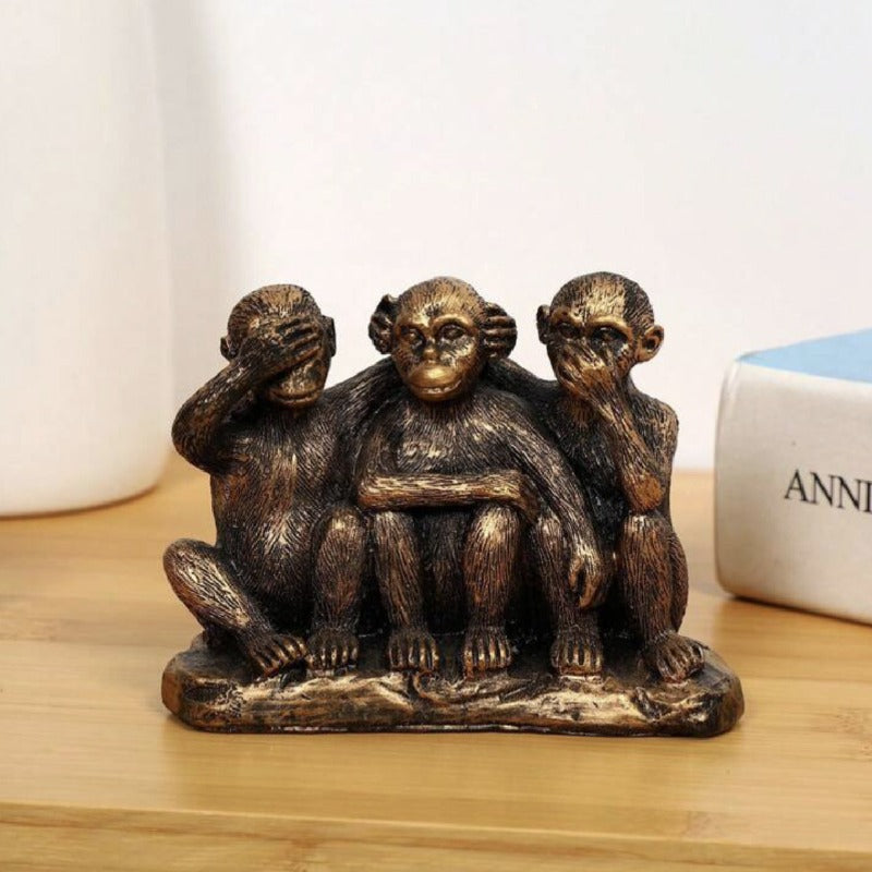 Home Decoration Items, Creative Three-not Monkey Resin Craft, Festival Birthday Gifts, Decorative Items