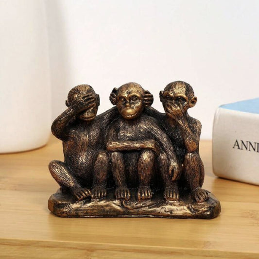 Home Decoration Items, Creative Three-not Monkey Resin Craft, Festival Birthday Gifts, Decorative Items