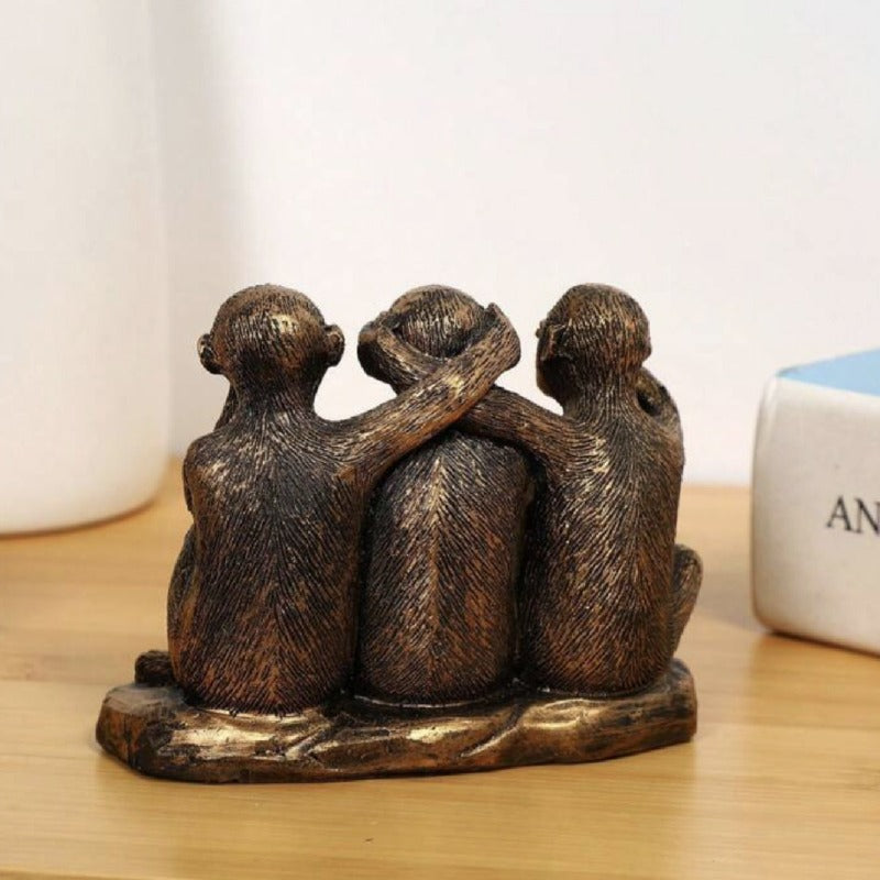 Home Decoration Items, Creative Three-not Monkey Resin Craft, Festival Birthday Gifts, Decorative Items