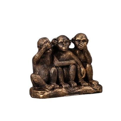 Home Decoration Items, Creative Three-not Monkey Resin Craft, Festival Birthday Gifts, Decorative Items