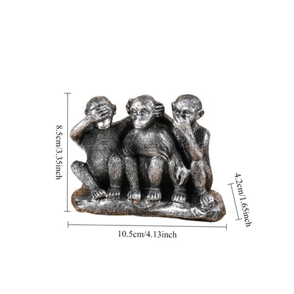 Home Decoration Items, Creative Three-not Monkey Resin Craft, Festival Birthday Gifts, Decorative Items
