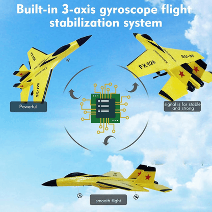RC Plane 2.4G Remote Control Fighter Jet High Speed Flying Toy