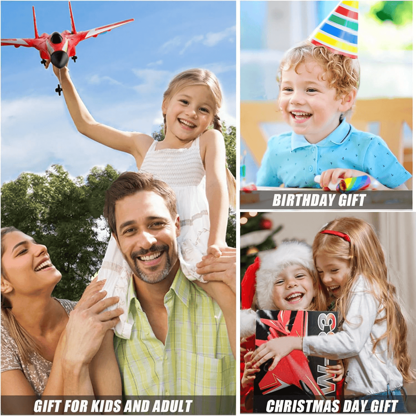 RC Plane 2.4G Remote Control Fighter Jet High Speed Flying Toy