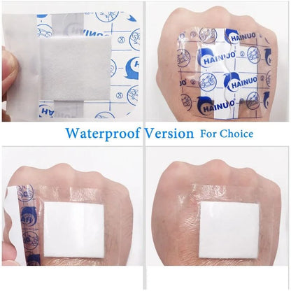 10pcs Sterile Waterproof Breathable Dressings – High-Absorption Adhesive Plasters