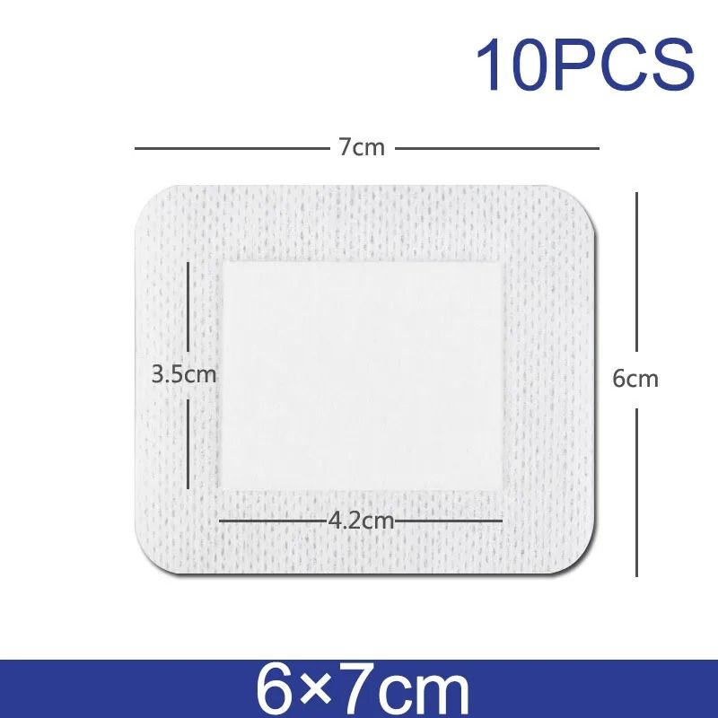 10pcs Sterile Waterproof Breathable Dressings – High-Absorption Adhesive Plasters