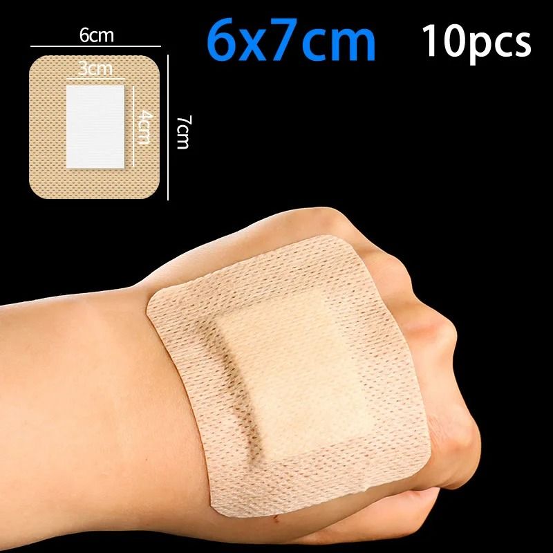 10pcs Sterile Waterproof Breathable Dressings – High-Absorption Adhesive Plasters