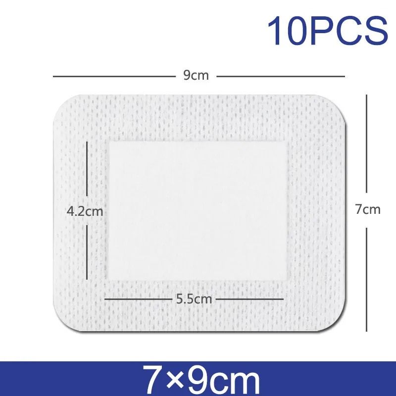 10pcs Sterile Waterproof Breathable Dressings – High-Absorption Adhesive Plasters