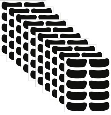 Waterproof Eye Black Stickers for Game Day Self-Adhesive Sports Face Strips (Erasable)