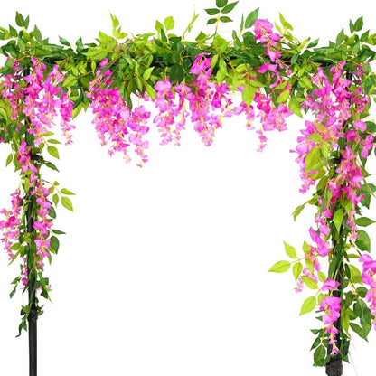 70.8-Inch Artificial Wisteria Garland Vine for Wedding Arches, Gardens, and Hanging Decor