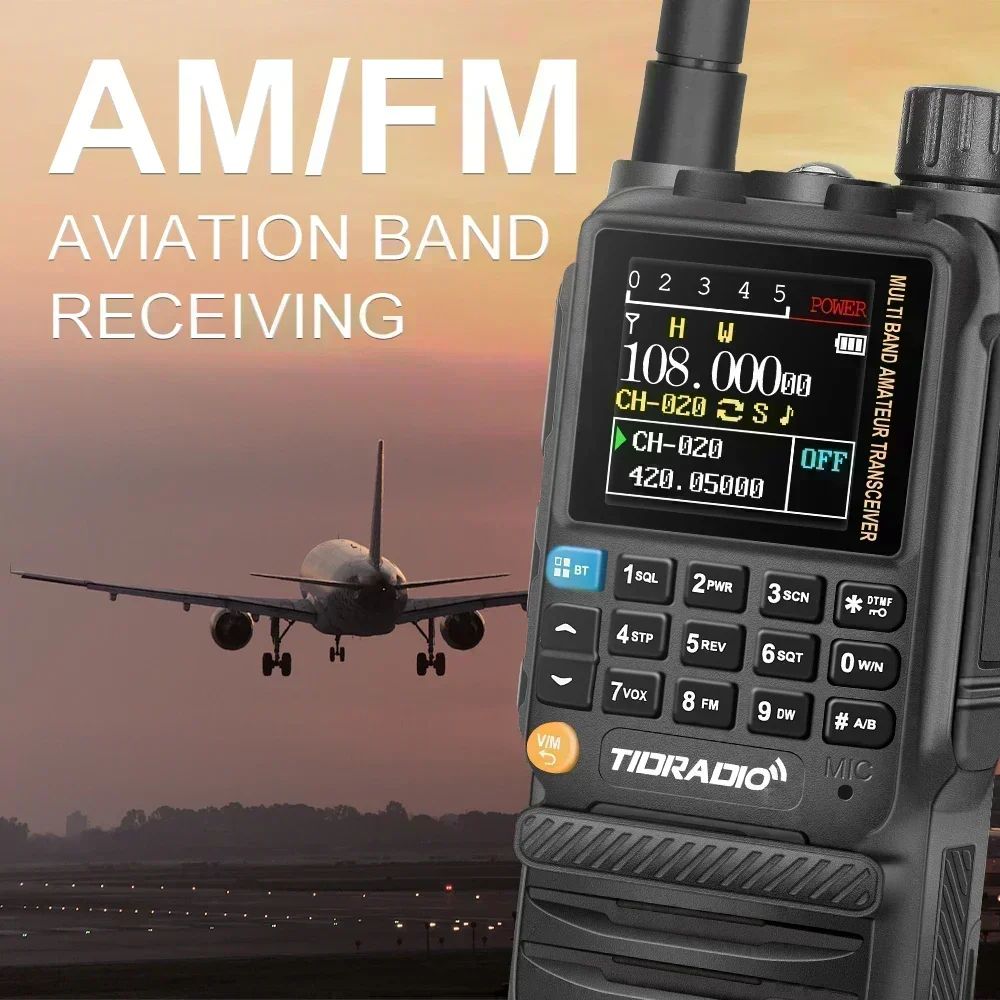 TIDRADIO TD-H3 Wireless Programming Radio with Dual PTT and USB-C Charging