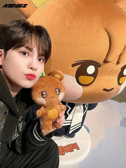 Aniteez Plush Doll & ATEEZ Plush Keychain - Kawaii Stuffed Animal Room Decor Collectible