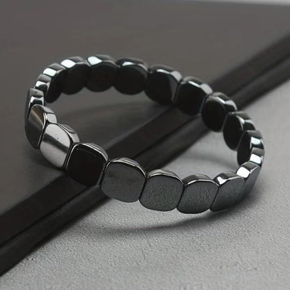 Hematite Bracelet for Men, Restore Confidence and Mental Clarity, Support T-Levels