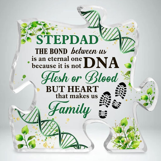 Clear Desk Decorative Sign, StepDad Gifts from Daughter Son, Gifts for Fathers Day