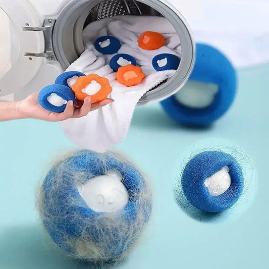 Reusable Pet Hair Remover Laundry Balls – Washing Machine Fur & Lint Catchers