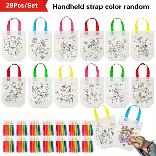 DIY Graffiti Party Gift Bag and Marker Set (28 Pieces)