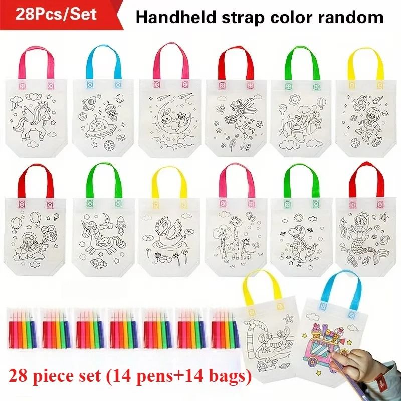 DIY Graffiti Party Gift Bag and Marker Set (28 Pieces)