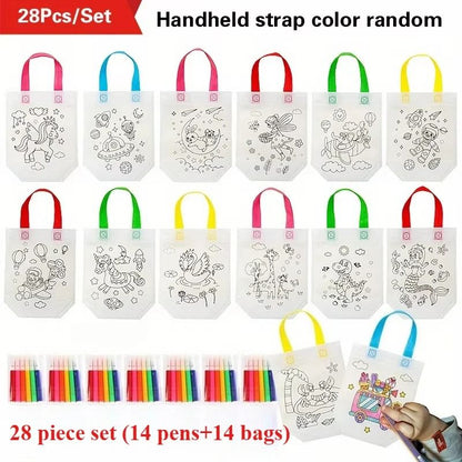 DIY Graffiti Party Gift Bag and Marker Set (28 Pieces)