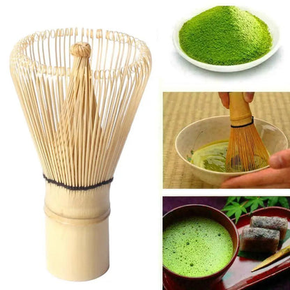 Japanese Bamboo Matcha Whisk (Chasen) 100-Prong – Reusable Matcha Tea Whisk Tool for Frothy Green Tea Mixing