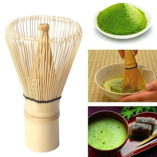 Japanese Bamboo Matcha Whisk (Chasen) 100-Prong – Reusable Matcha Tea Whisk Tool for Frothy Green Tea Mixing