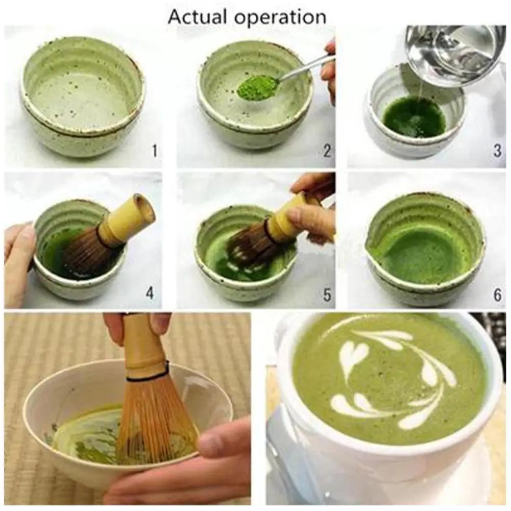 Japanese Bamboo Matcha Whisk (Chasen) 100-Prong – Reusable Matcha Tea Whisk Tool for Frothy Green Tea Mixing