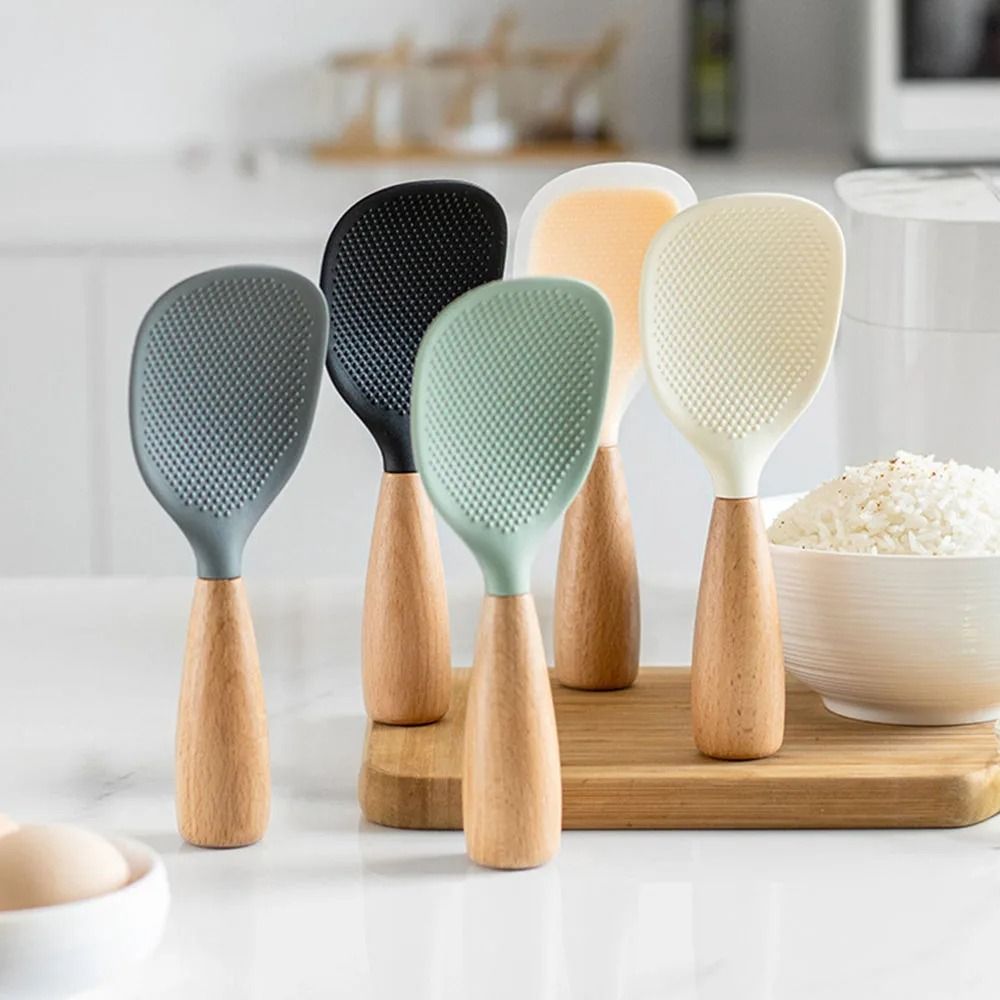 Premium Non-Stick Silicone Rice Spoon – Durable Anti-Scalding Kitchen Gadget